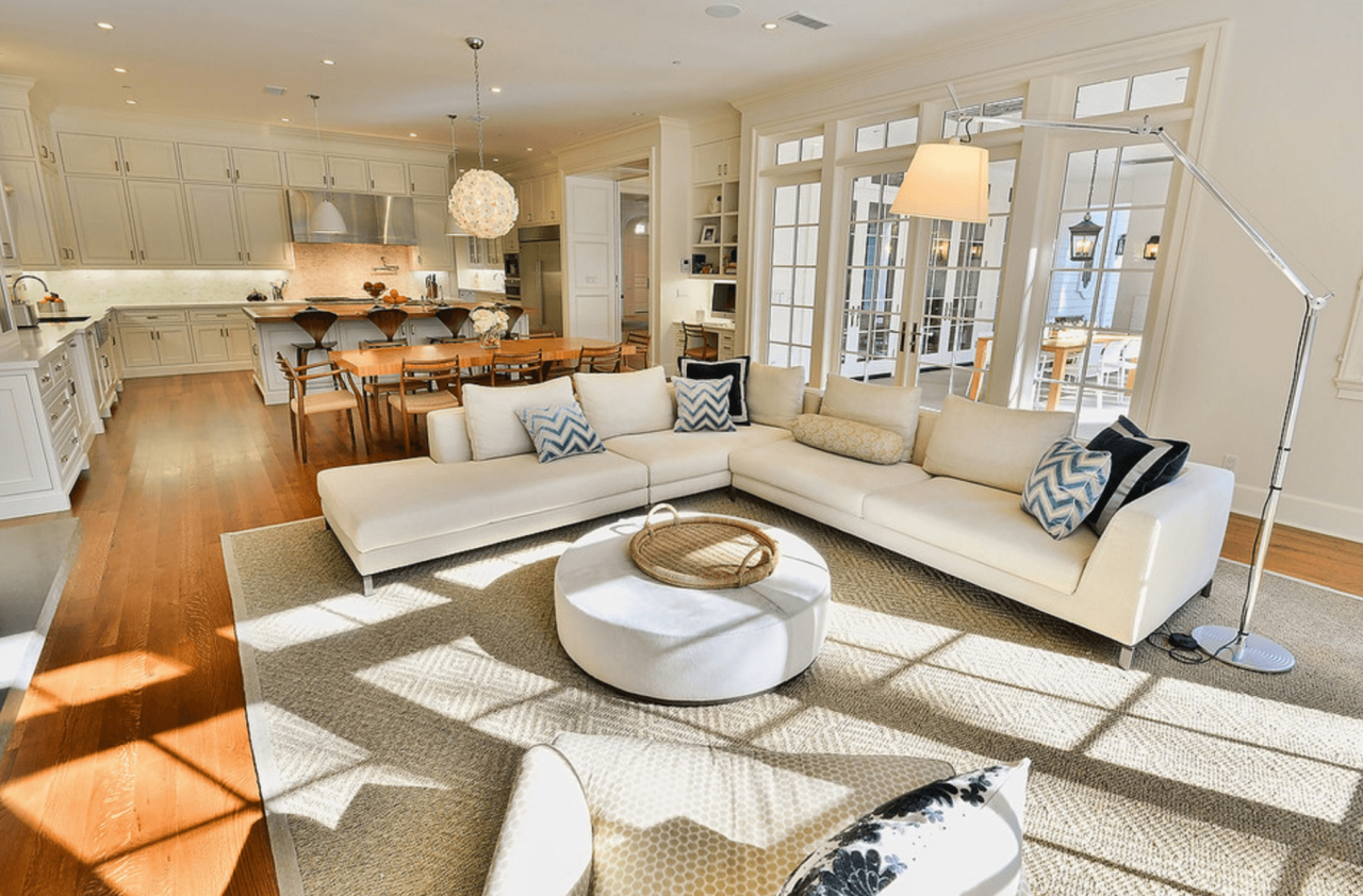 Open living concept room ideas furniture stunning demarcate